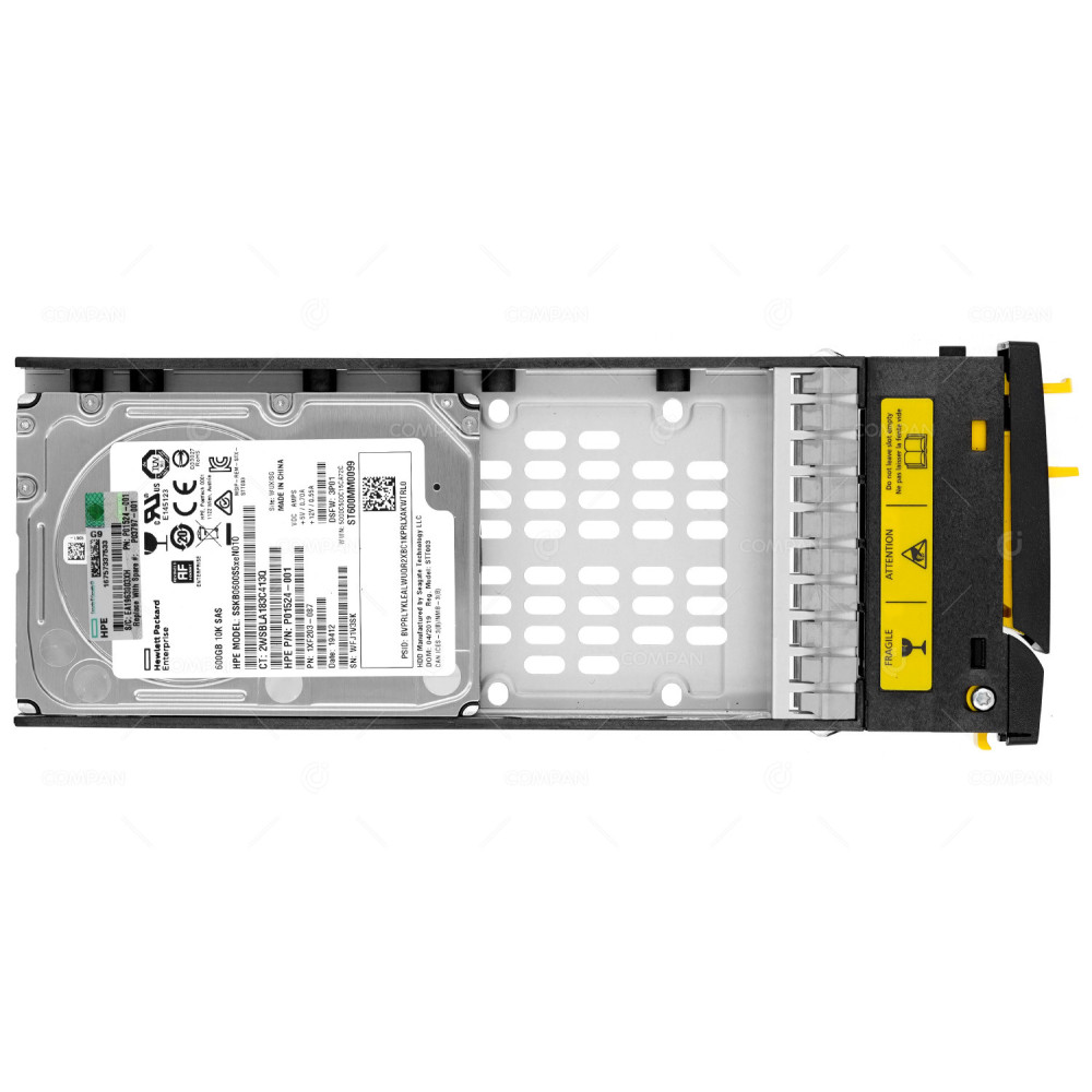 P03797-001 HP 3PAR  HARD DRIVE 600GB 10K 6G SAS 2.5 SFF HDD P01524-001, 1XF203-087, ST600MM0099